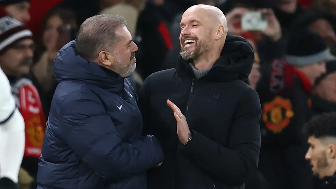 Read more about the article Ange Postecoglou offers support to ‘under pressure’ Erik ten Hag