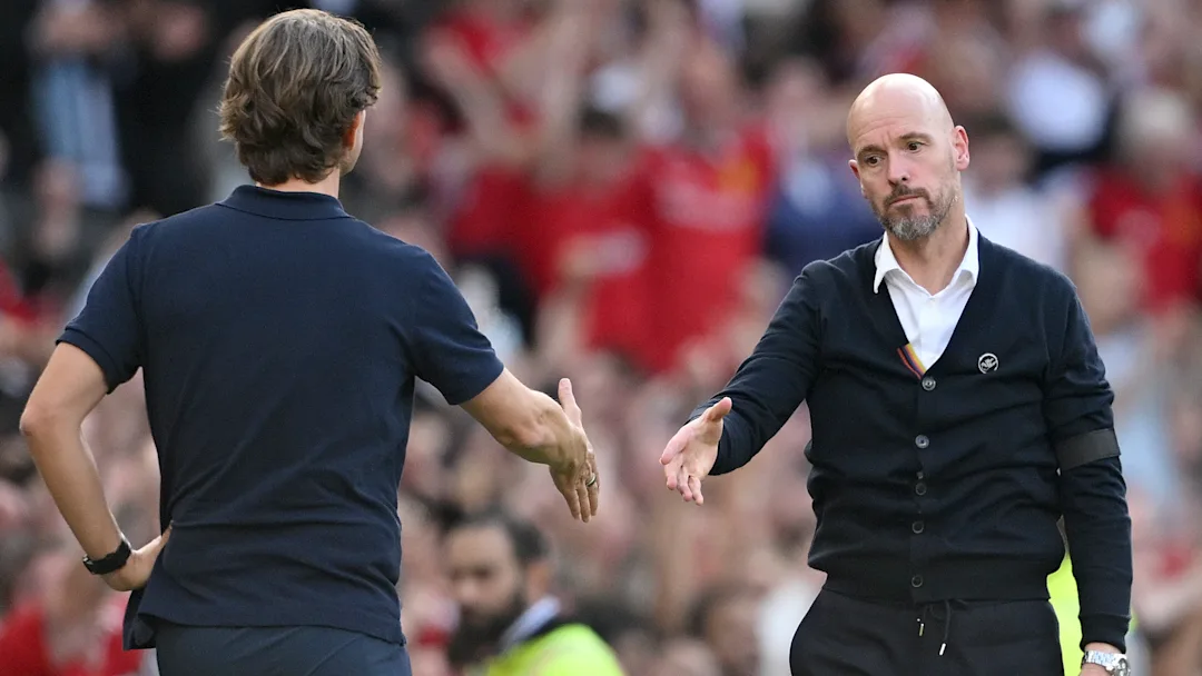 Read more about the article Thomas Frank gives Erik ten Hag verdict amid rumours of Man Utd replacement